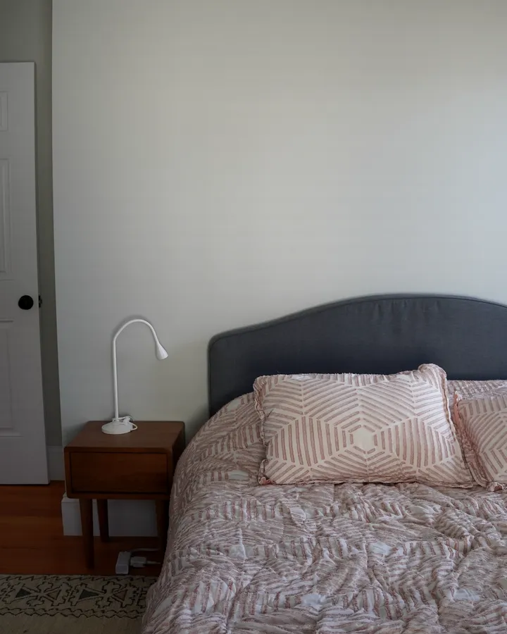 Before: the guest bedroom, looking back toward the door